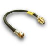 LPG Pigtail POL x W20 0.89m (35″) Black Rubber Hose from Rent Free Gas Cylinders