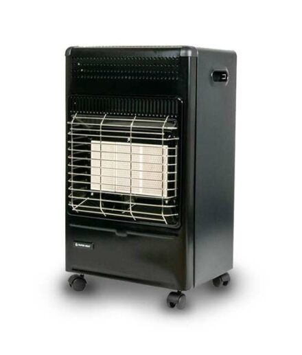 Super Heat F180B Radiant New Cabinet Heater 4.2KW Heater in Black from Rent Free Gas Cylinders