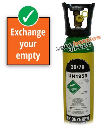 Hobbybrew 30/70 Gas Bottle Refill from Rent Free Gas Cylinders
