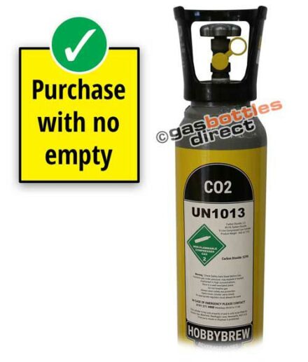 New Hobbybrew CO2 Gas Bottle from Rent Free Gas Cylinders