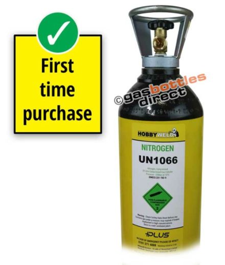 New Hobbyweld Nitrogen Plus Gas Bottle from Rent Free Gas Cylinders